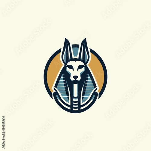 Anubis Egypt God Logo