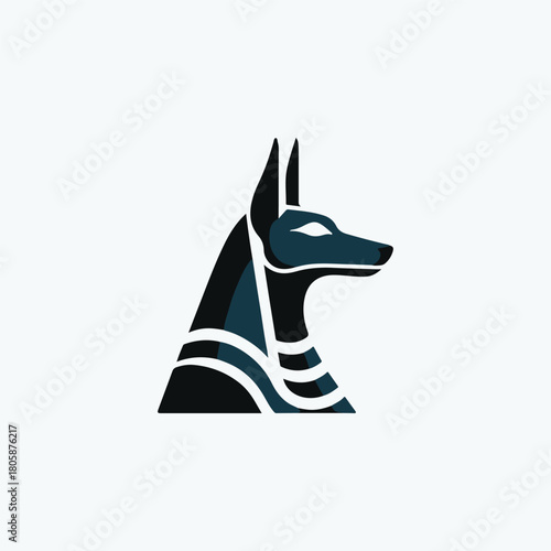 Anubis Egypt God Logo