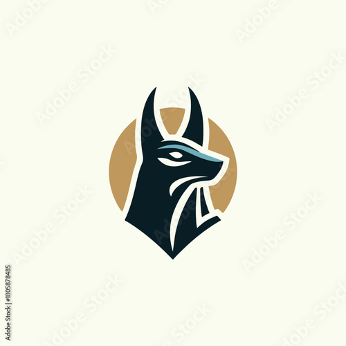 Anubis Egypt God Logo