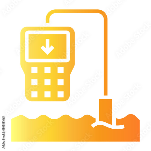 quality control Gradient icon