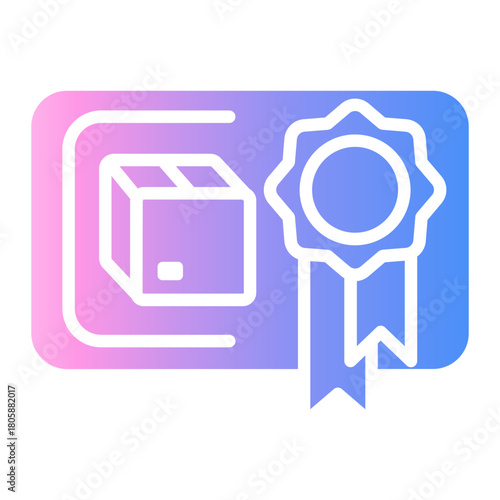 quality control Gradient icon