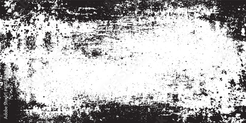 Texture grunge black or white of grunge cracks dust  wall texture vector grain dot white paper noise texture with distress effect vector illustration 