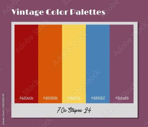 This muted vintage color palette brings refined balance for interior palettes and product styling.