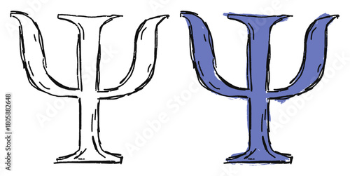 Grunge Sketch Handdrawn Chemical Weapon Symbol Vector Ideal for science, warning, or military projects requiring a raw, distressed sketch aesthetic.