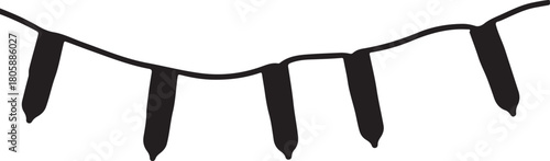 Elegant Christmas Light Silhouette Graphic