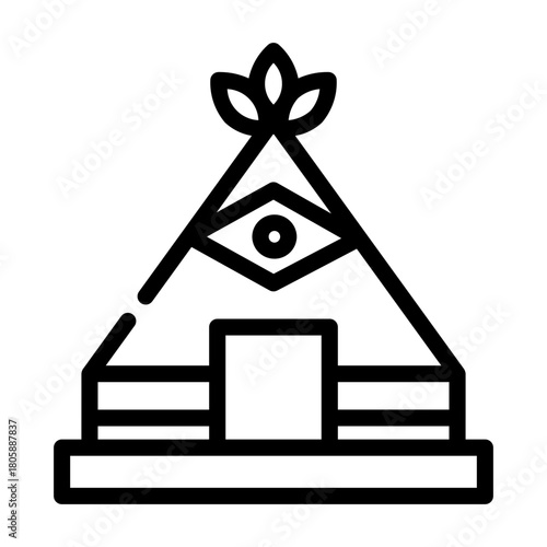 teepee Line Icon