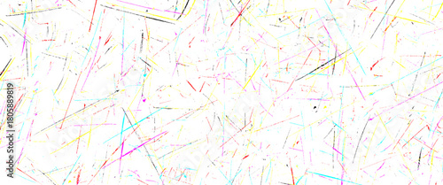 Vector Multicolor Random Lines Pattern For Scratch Texture Background