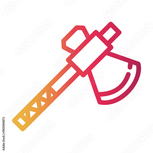 tomahawk Line Gradient Icon