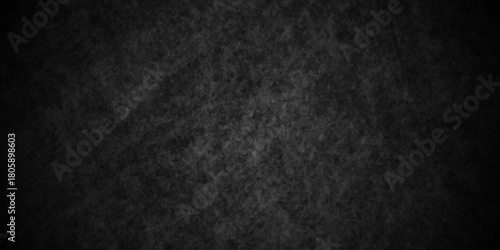 Grunge dark black rough scratch wall concrete charcoal abstract backdrop background. urban distressed cement surface wall backdrop texture background.	