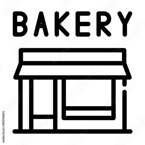 bakery shop Line Icon