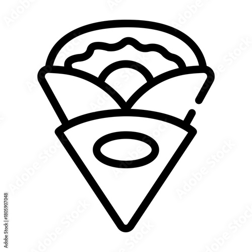 crepe Line Icon