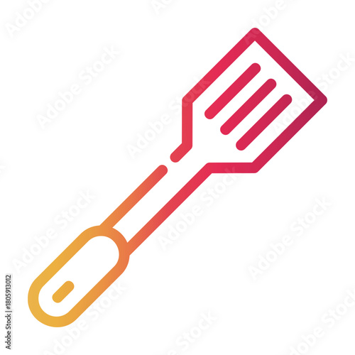 spatula Line Gradient Icon