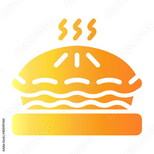 apple pie Gradient icon