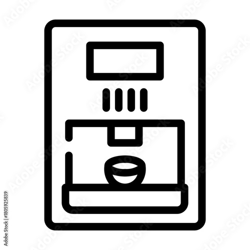 espresso machine Line Icon