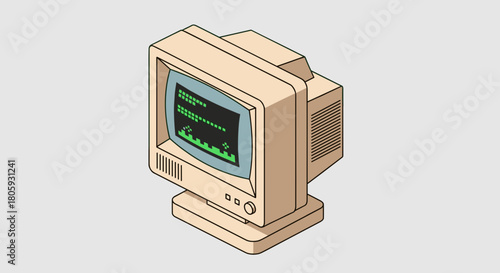 Retro game console for classic gaming nostalgia, pixelated graphics, old school computer, vintage tech, digital entertainment, and memories of arcade fun