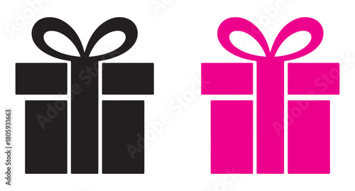 Gift box icons set. Surprising gift box flat style collection. vector illustration EPS 10