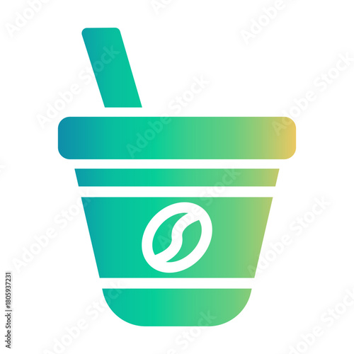 coffee capsule Gradient icon