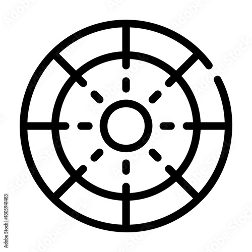 saw blade Line Icon