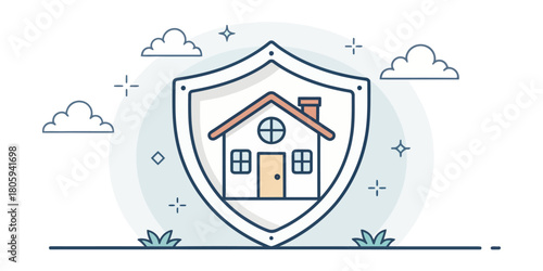 Secure your future with home insurance today, a symbol of protection, safety, and peace of mind for families, making a smart investment now