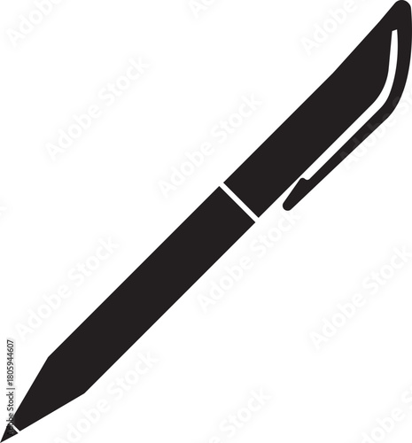 Pen Icon. Collection of vector for writing and artistic tools pen, pencil, marker, paintbrush. classic hand writing tool for calligraphy. Web site page and mobile app design vector element.