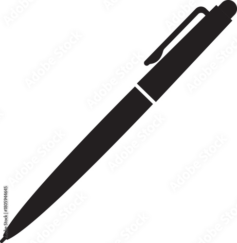 Pen Icon. Collection of vector for writing and artistic tools pen, pencil, marker, paintbrush. classic hand writing tool for calligraphy. Web site page and mobile app design vector element.