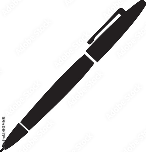 Pen Icon. Collection of vector for writing and artistic tools pen, pencil, marker, paintbrush. classic hand writing tool for calligraphy. Web site page and mobile app design vector element.
