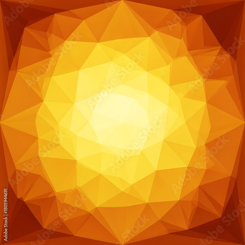 Vibrant Orange Low Poly Gemstone Illustration, cyber monday, cyber monday shoping,