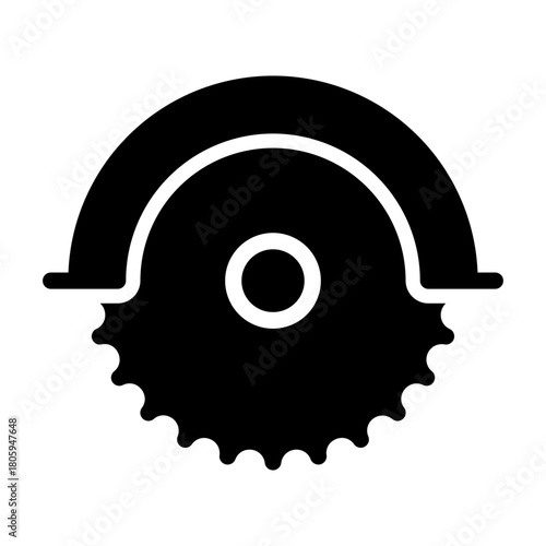 miter saw Solid icon