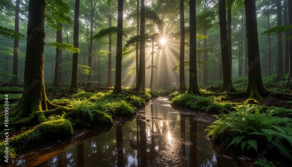 Fototapeta premium morning in the forest