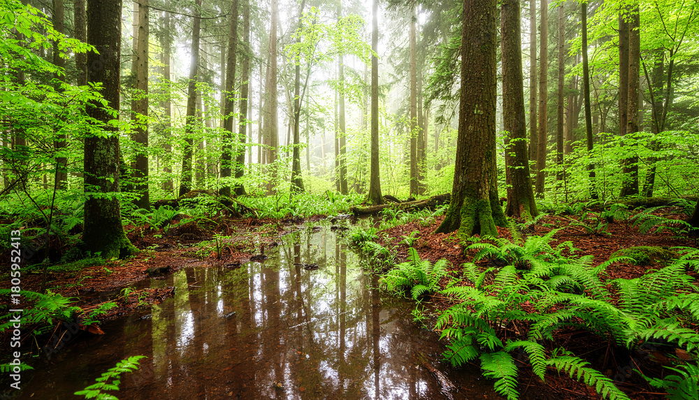 Obraz premium forest in the morning