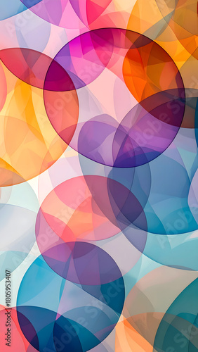 abstract background with colorful circles