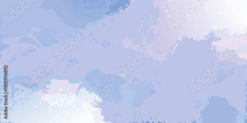 Soft abstract watercolor texture background with pastel blue and purple hues
