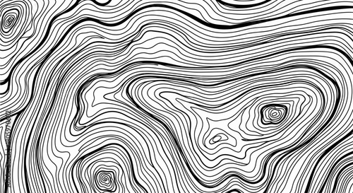 Abstract black and white lines creating a unique pattern.