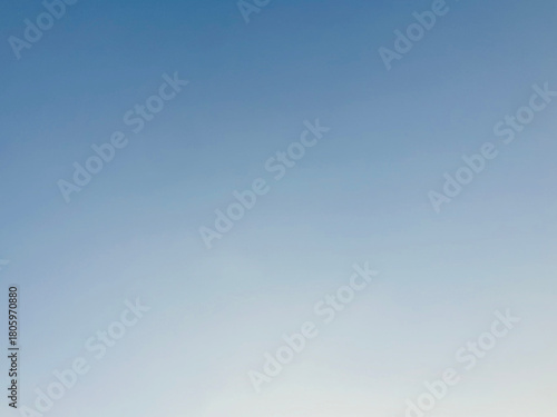 Soft Gradient Blue Sky Fading to Horizon Minimalist Background on West Lake in Hanoi, Vietnam