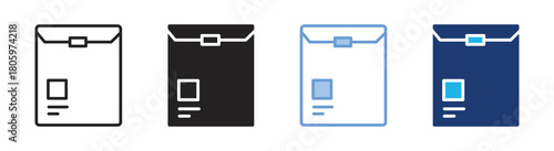 Envelope icon set multiple style collection