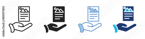 Leaflet icon set multiple style collection