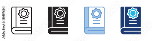 Guide icon set multiple style collection