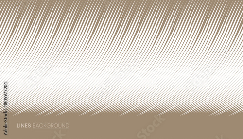 Geometric wavy lines. Optical illusion with waves and transition, Slanted lines background. Clean, minimal design for modern projects