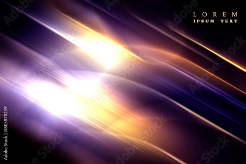 ABSTRACT BLURRED BACKGROUND. The light spills onto the black background, creating an interesting abstract design—a pattern of lines and halftones that evokes various associations in your imagination.