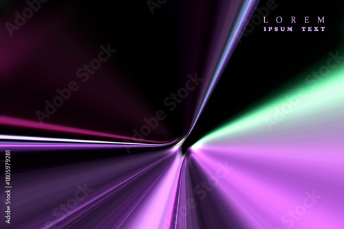 colored stream of light	