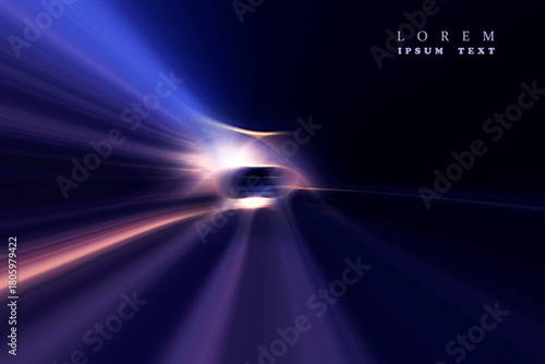 colored stream of light	