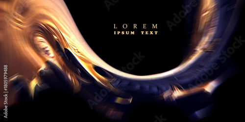 ABSTRACT BLURRED BACKGROUND. The light spills onto the black background, creating an interesting abstract design—a pattern of lines and halftones that evokes various associations in your imagination.