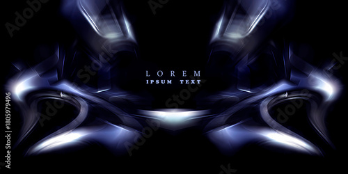 ABSTRACT BLURRED BACKGROUND. The light spills onto the black background, creating an interesting abstract design—a pattern of lines and halftones that evokes various associations in your imagination.