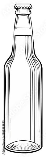 Outline of a Glass Beer Bottle