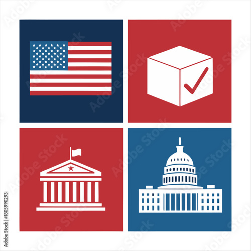 flag, usa, america, illustration, symbol, vector, united, us, icon, country, stars, star, washington, states, national, united states, red