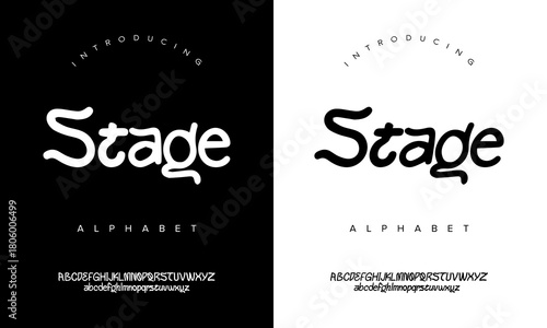 Soft rounded display alphabet font with smooth flowing curves, perfect for branding, posters, creative projects, and modern layouts