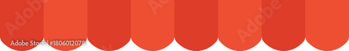 red sun blocking canopy vector illustration