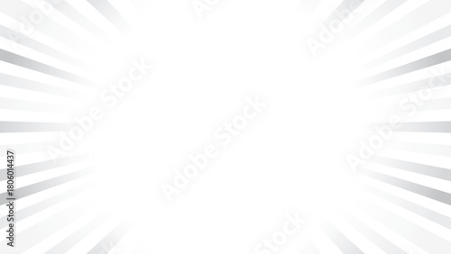 Abstract white and gray color, modern design stripes background with ray pattern, straight lines. Vector illustration.	