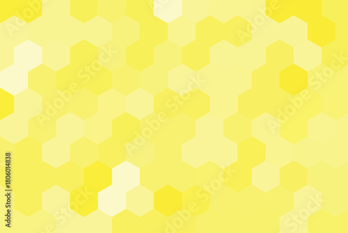 Abstract of a honeycomb structure showcases golden hues. Orange,yellow polygonal background. luxury hexagon abstract pattern glossy background, Hexagon background texture. Vector illustration.