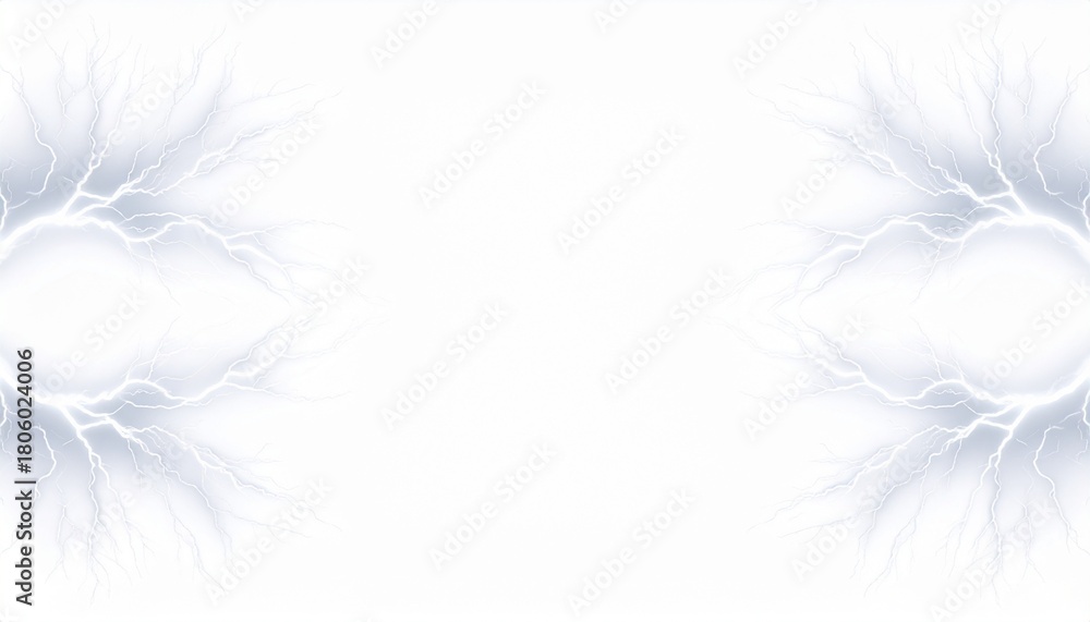 Fototapeta premium Abstract lightning bolt background with white space, electric discharge effect for technology, energy, or power concepts, dynamic light streaks